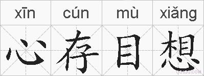 心存目想的拼音