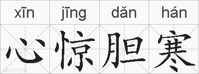 心惊胆寒的拼音