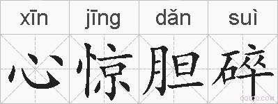 心惊胆碎的拼音