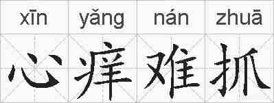 心痒难抓的拼音