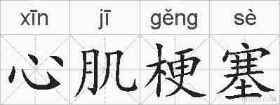 心肌梗塞的拼音