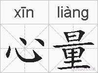 心量的拼音