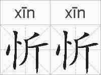 忻忻的拼音
