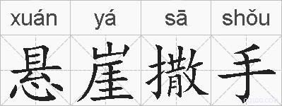 悬崖撒手的拼音