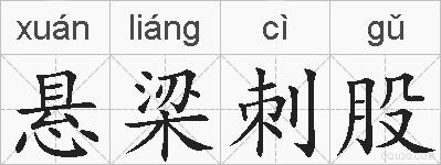 悬梁刺股的拼音