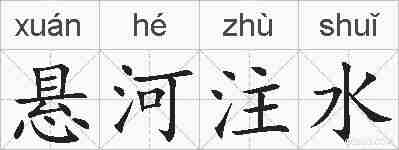 悬河注水的拼音