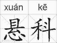 悬科的拼音