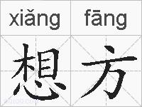 想方的拼音