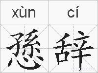 愻辞的拼音