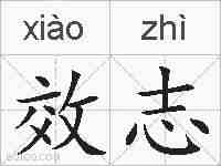 效志的拼音