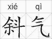 斜气的拼音