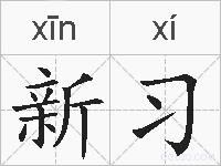 新习的拼音