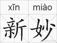 新妙的拼音