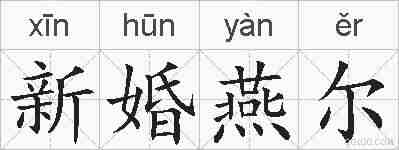 新婚燕尔的拼音