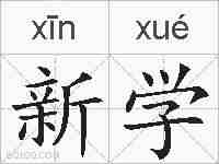 新学的拼音