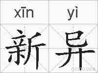 新异的拼音