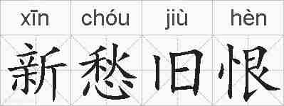 新愁旧恨的拼音