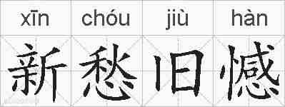 新愁旧憾的拼音