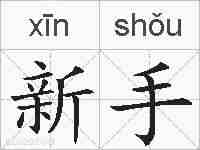 新手的拼音