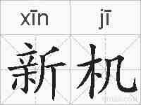 新机的拼音