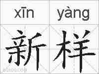新样的拼音