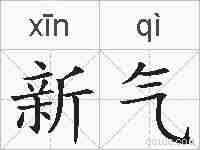 新气的拼音