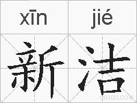新洁的拼音