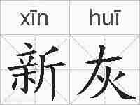 新灰的拼音