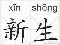 新生的拼音