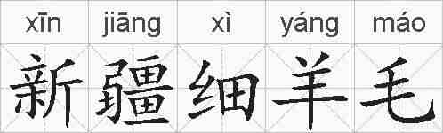 新疆细羊毛的拼音