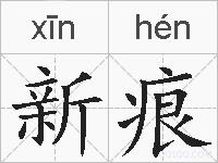新痕的拼音