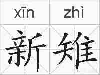 新雉的拼音