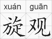 旋观的拼音