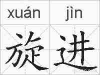 旋进的拼音