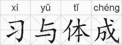 习与体成的拼音