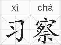 习察的拼音