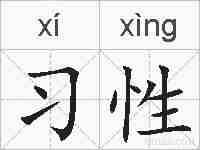 习性的拼音