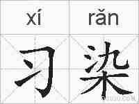 习染的拼音