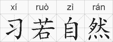 习若自然的拼音