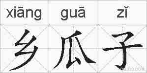 乡瓜子的拼音