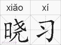 晓习的拼音