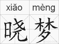 晓梦的拼音