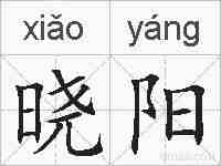 晓阳的拼音