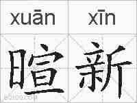 暄新的拼音