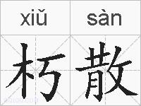 朽散的拼音