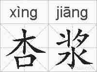 杏浆的拼音