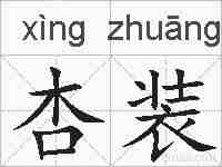 杏装的拼音
