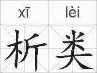 析类的拼音