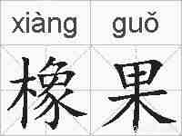 橡果的拼音