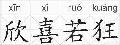 欣喜若狂的拼音